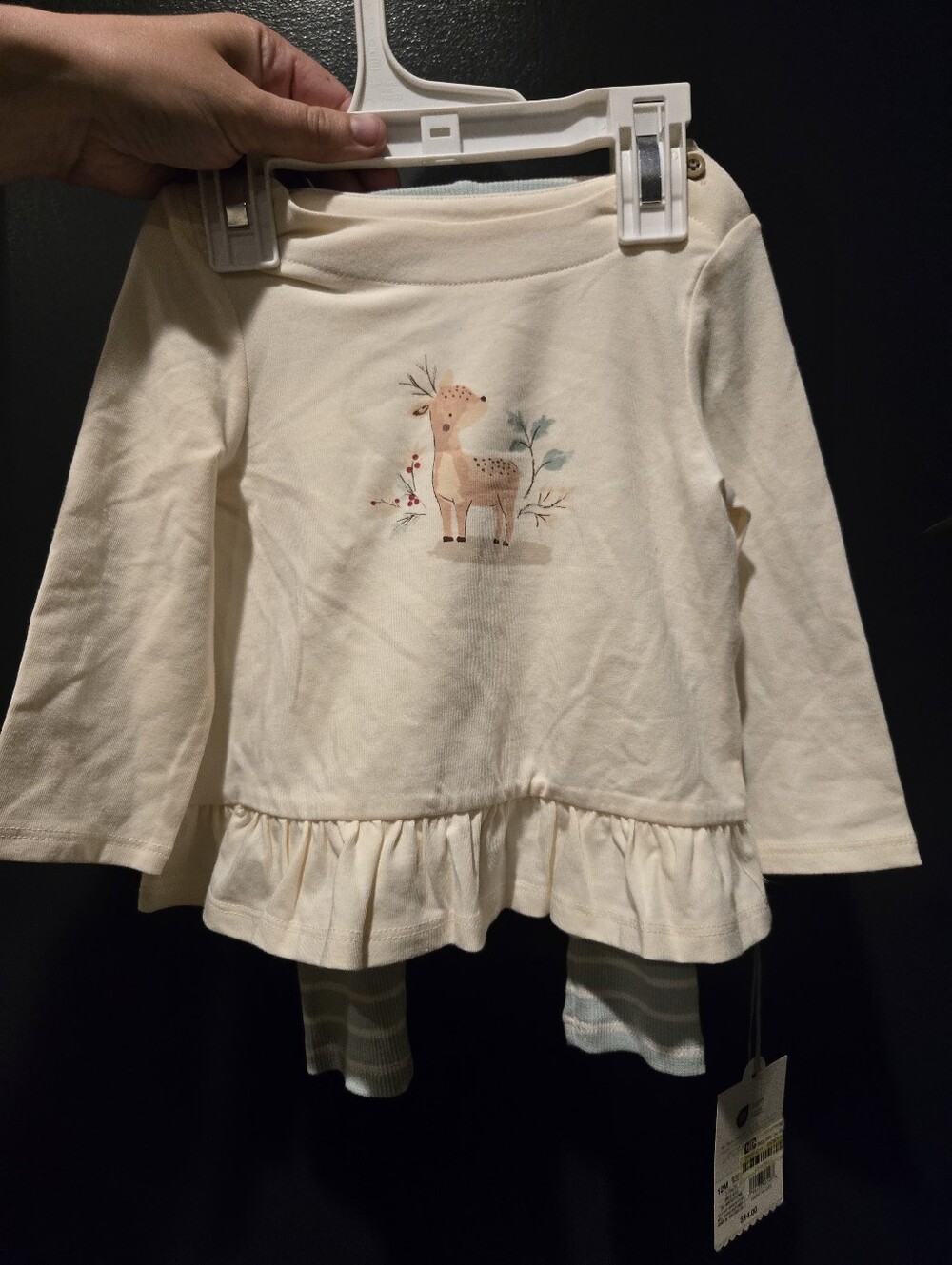 Cloud Island - Little Deer Top With Ribbed Knit Legging NWT